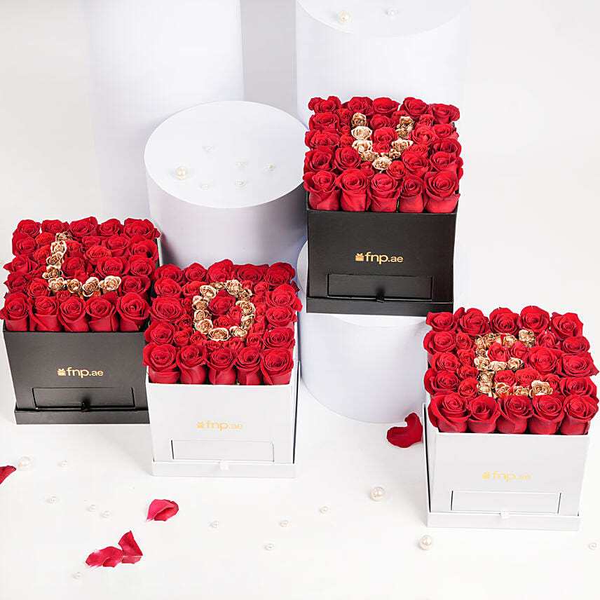 4 Letter Expression with Roses