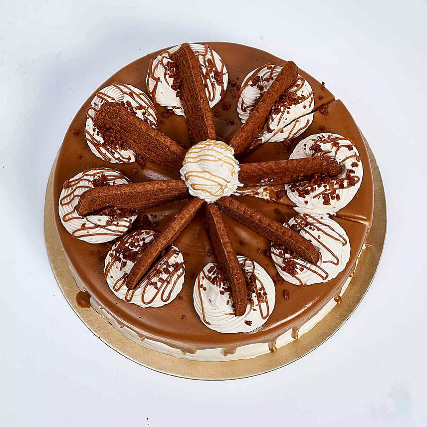 500 grams Eggless Lotus Biscoff Cake For Birthday