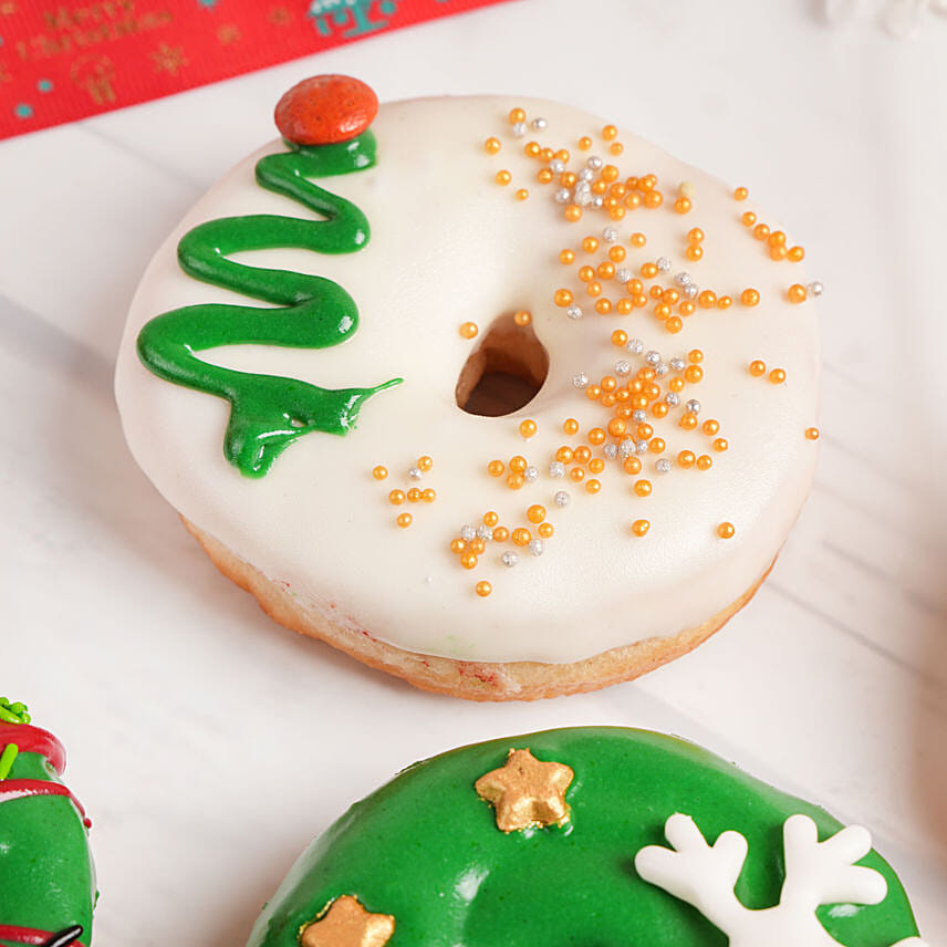 6 Christmas Theme Donuts