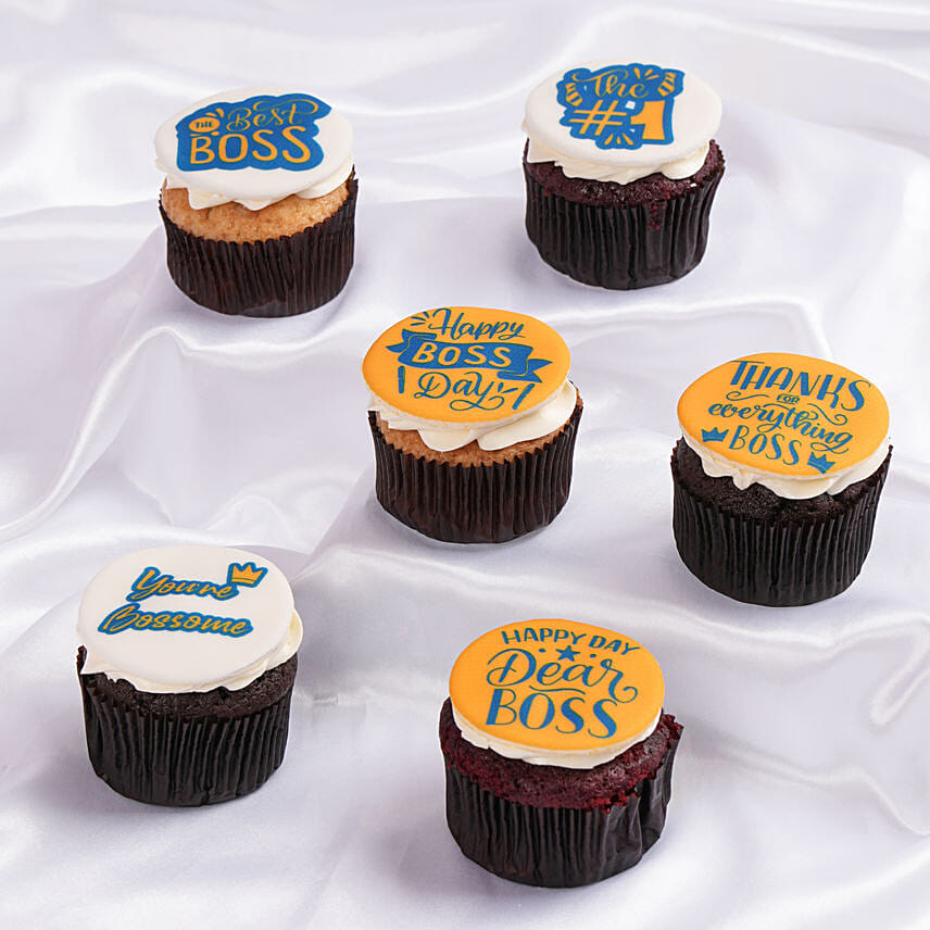 A Sweet Celebration for the Best Boss Chocolate Cupcake