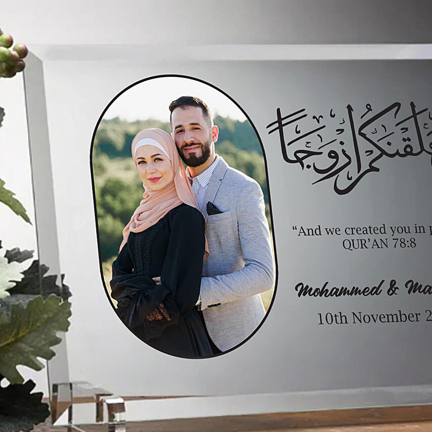 Acrylic Photo Frame For Couple