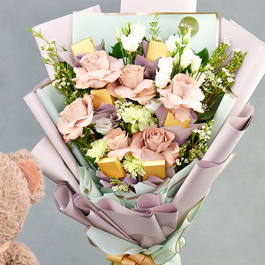 Adorning Blossoms and Sweet Delight With Teddy