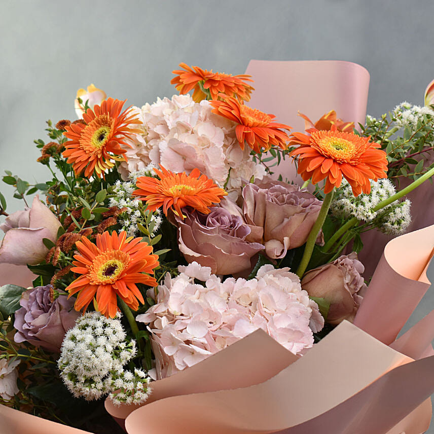 Amber Awe Flowers with Godiva