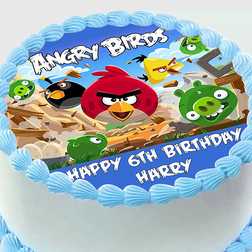 Angry Birds Theme Yummy Cake
