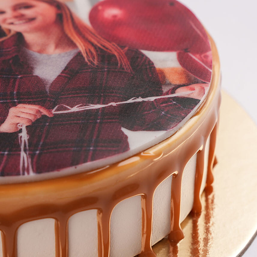 Anniversary Butterscotch Photo Cake Half Kg