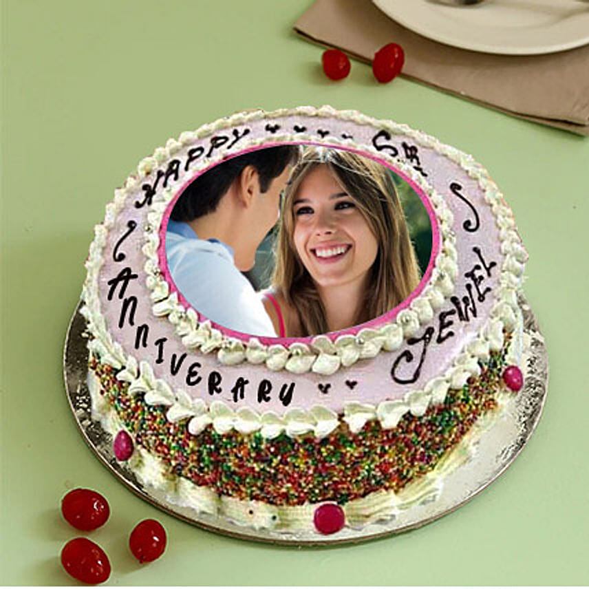 Anniversary Special Photo Cake