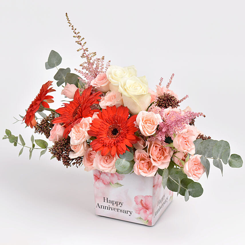 Anniversary Wishes Floral Blush