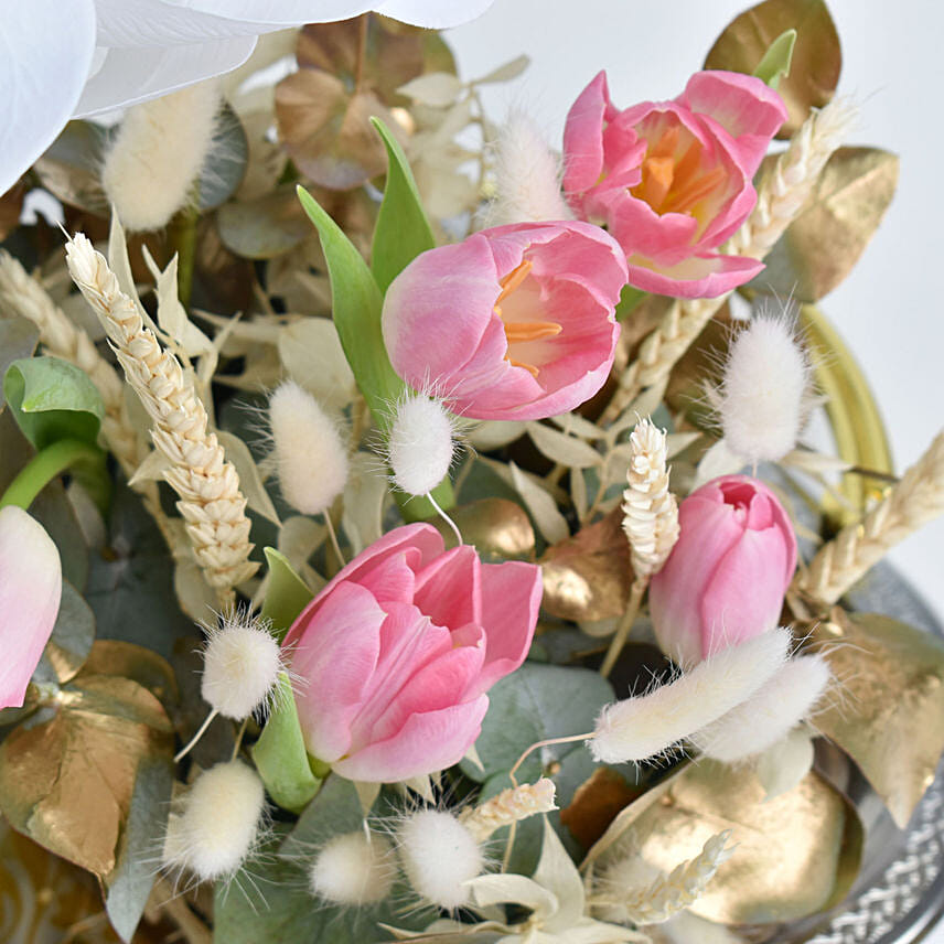 Arabic Sweets and Flowers Tray