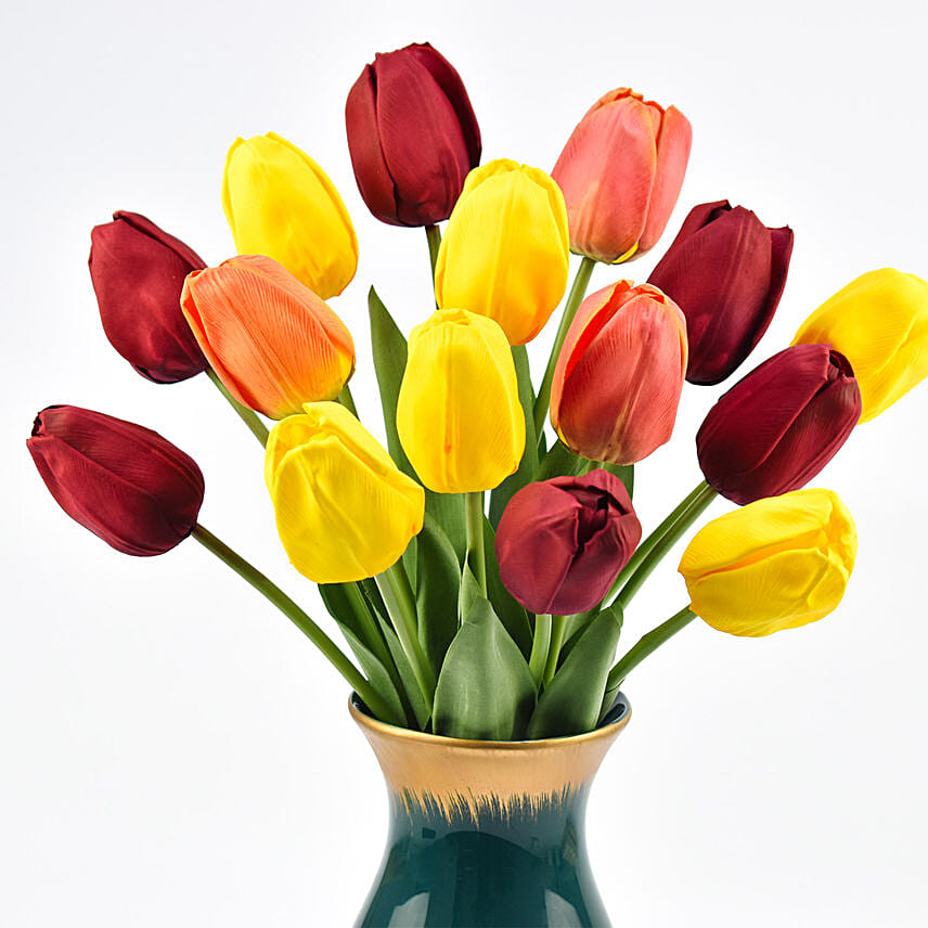 Artifical Tulips in a Premium Vase
