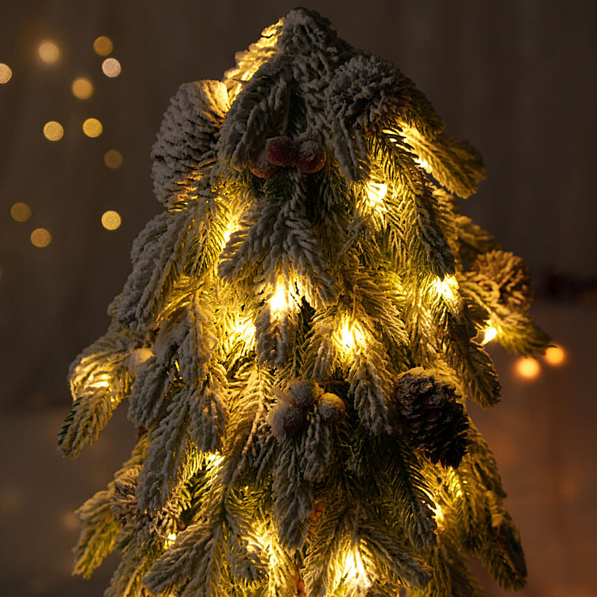Artificial Christmas Plant With Snow