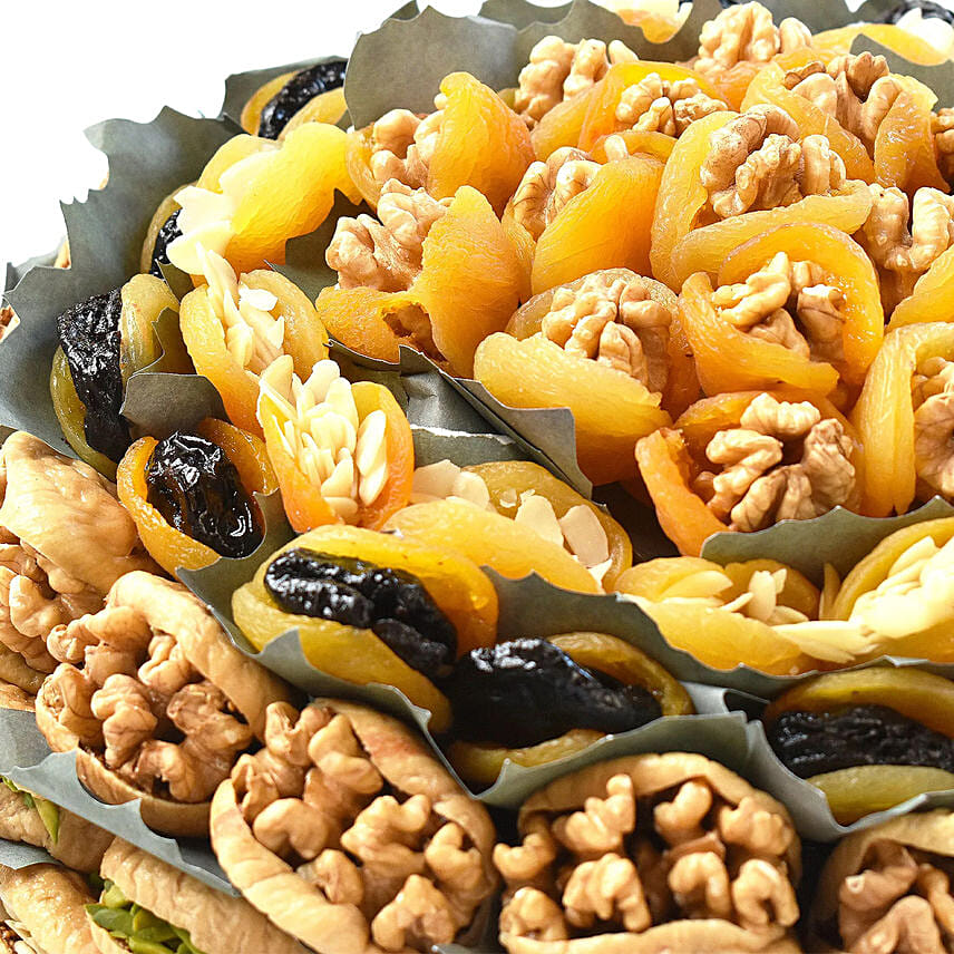 Assorted Dates and Dry Fruits Platter By Wafi