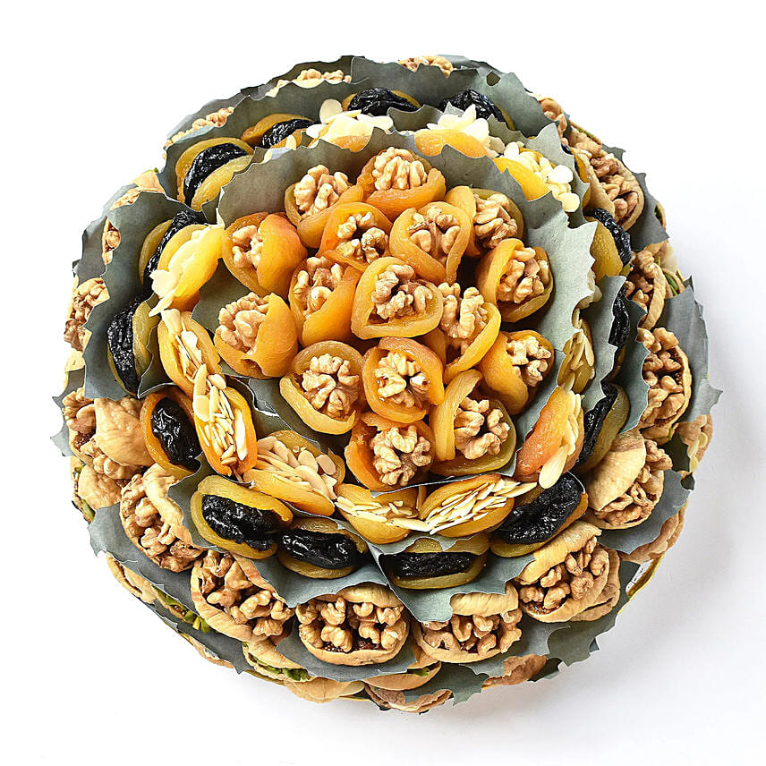 Assorted Dates and Dry Fruits Platter By Wafi