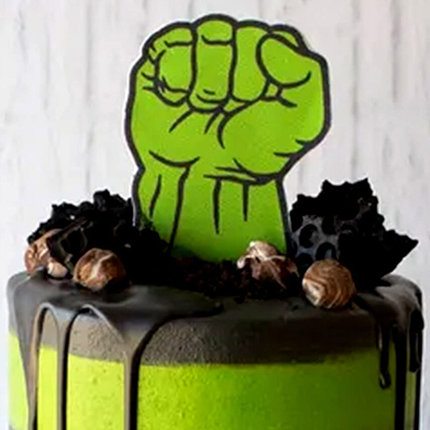Avengers Hulk Vanilla Cake- 2.5 Kg