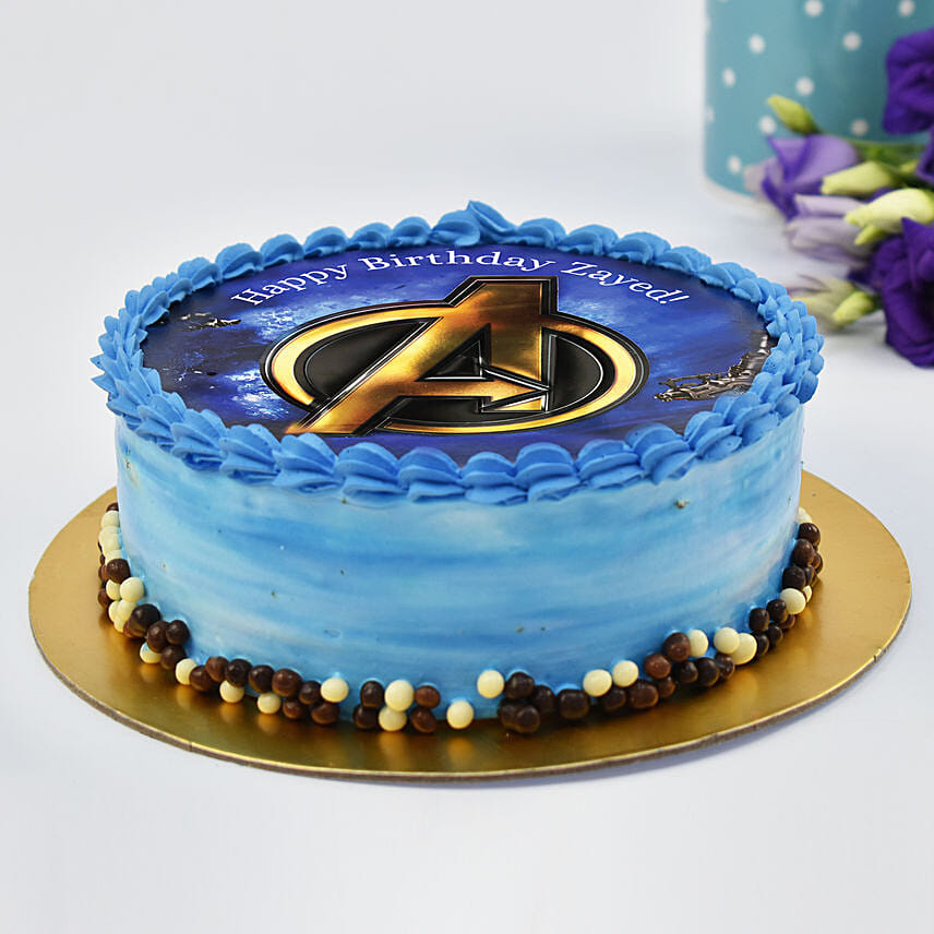 Avengers Logo Birthday Cake