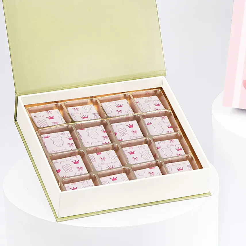 Baby Girl Congratulation Chocolate Box