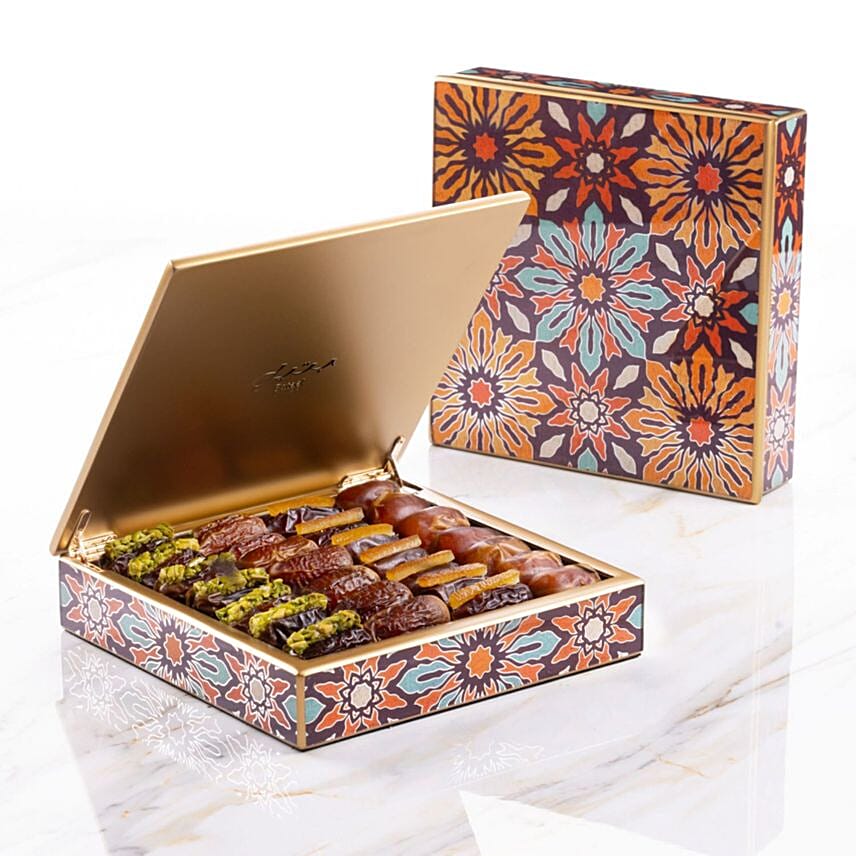 Bateel Floryn Assorted Dates Small Square 545 g