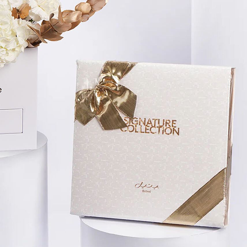 Bateel Signature Gift Set Assorted and Flower Box
