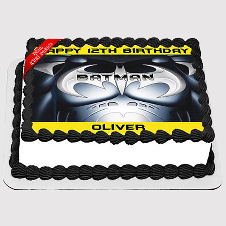 Batman Birthday Photo Cake