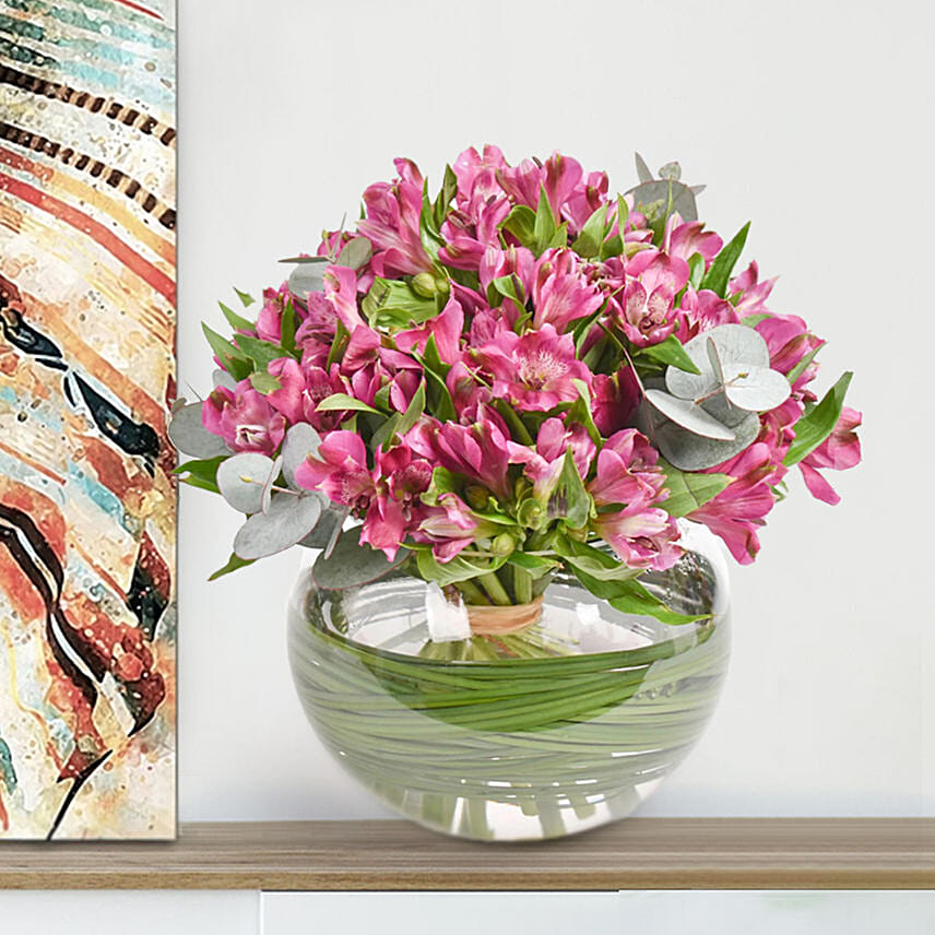 Beautiful Flower Arrangement And Photoframe Combo