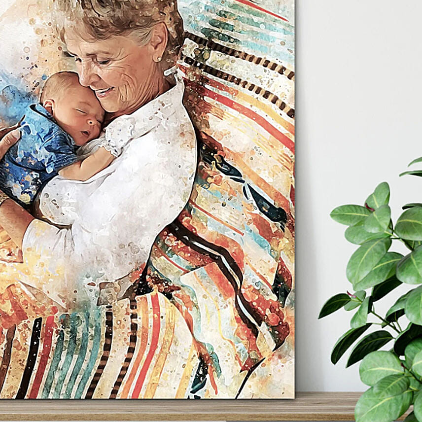 Beautiful Flower Arrangement And Photoframe Combo