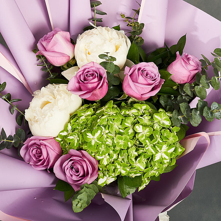 Beauty of Peonies with Roses n Hydrengea