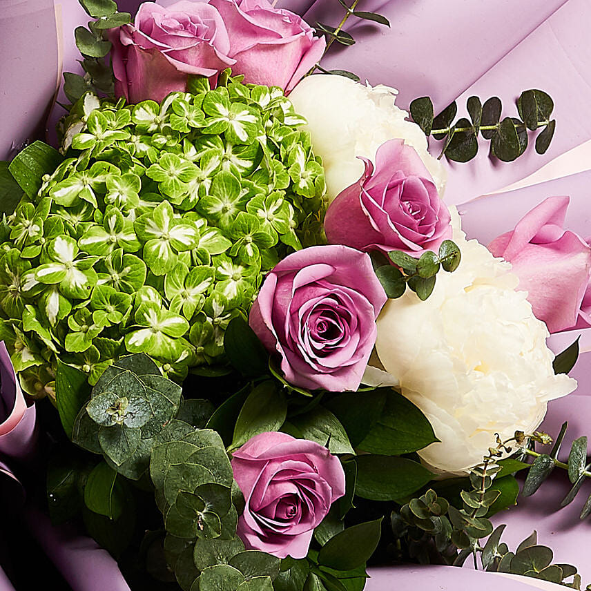 Beauty of Peonies with Roses n Hydrengea