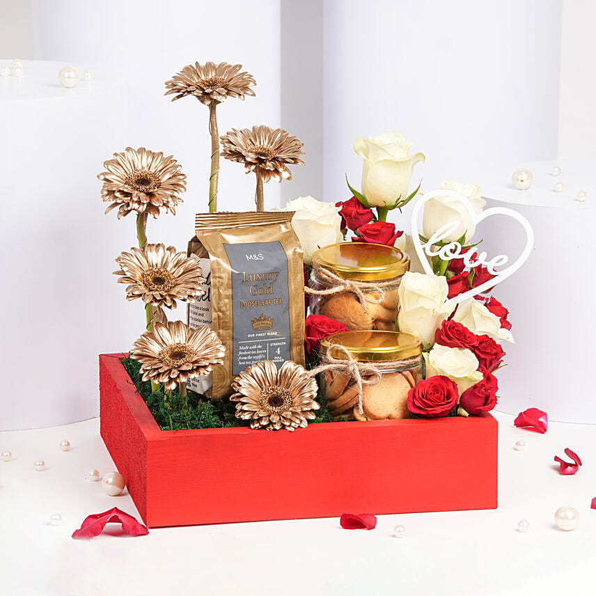 Because You Stole My Heart Box of Roses And Cake