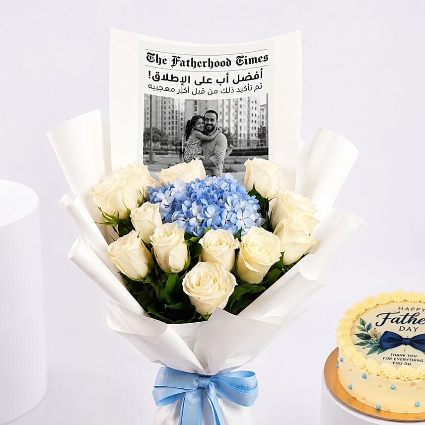 Best Dad Ever Bouquet With Cake