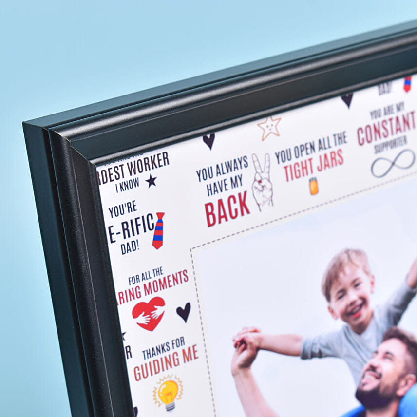 Best Dad Ever Flowers and Frame