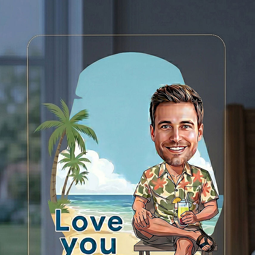 Love You Dad Led Lamp
