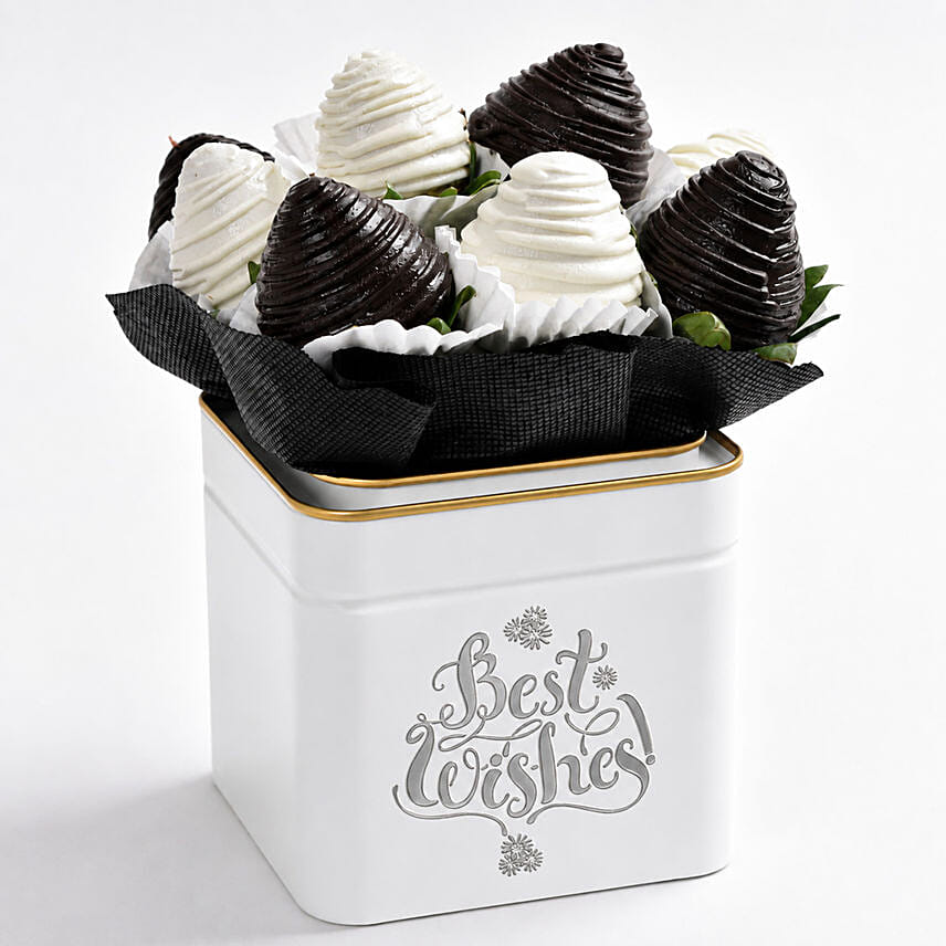 Best Wishes Strawberry Arrangement