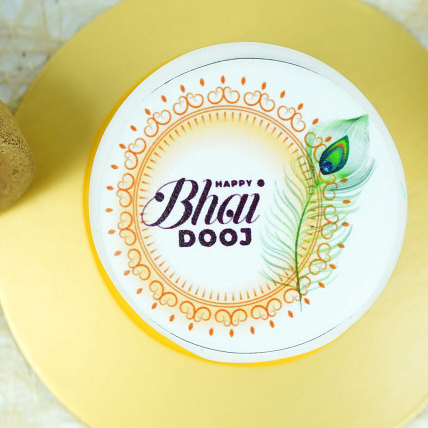 Bhai Dooj Mono Cake Mug N Coaster