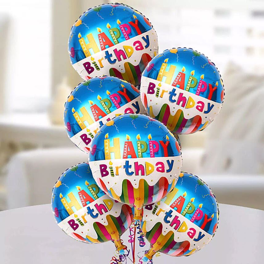 Birthday Balloon Bunch & Mono Cake