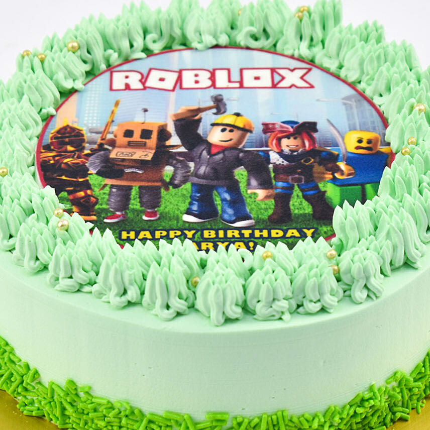 Birthday Celebration Roblox Marble Cake 8 Portion