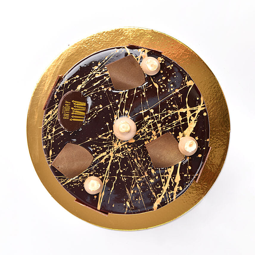 Birthday Chocolate Hazelnut Cake 8 Portion