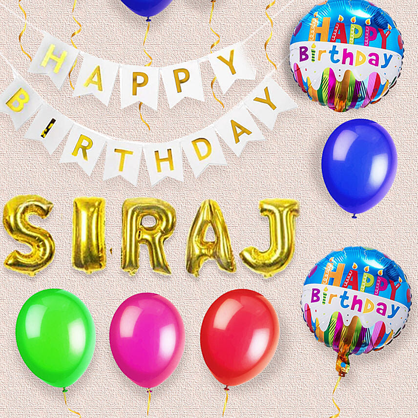 Birthday Decoration with Name