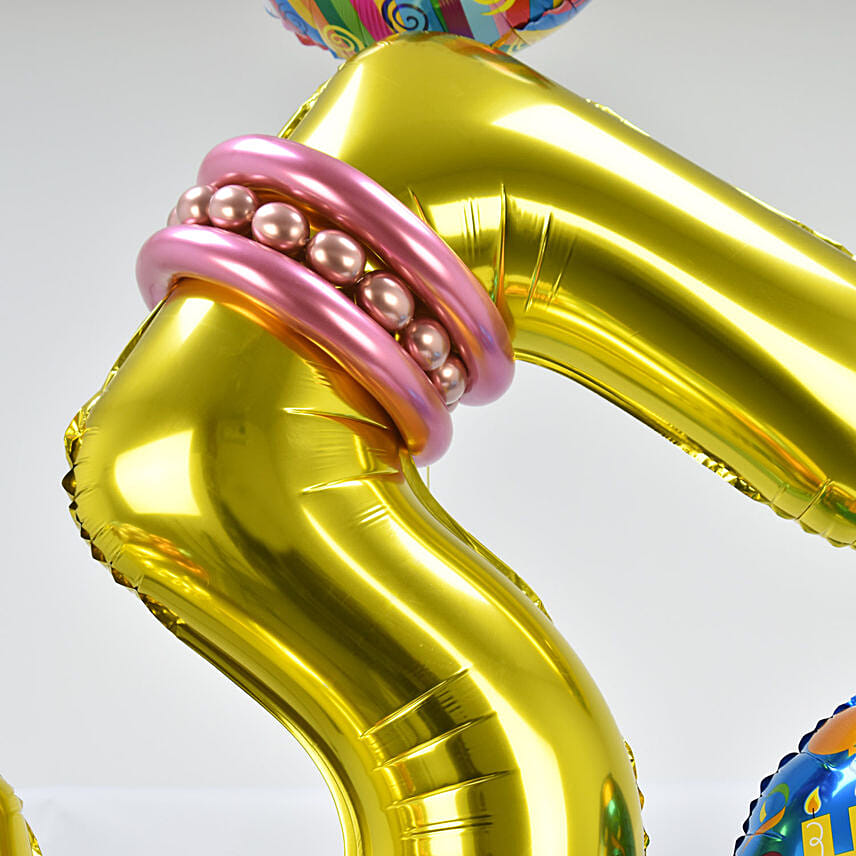 Birthday Numeric Single Balloon Arrangement