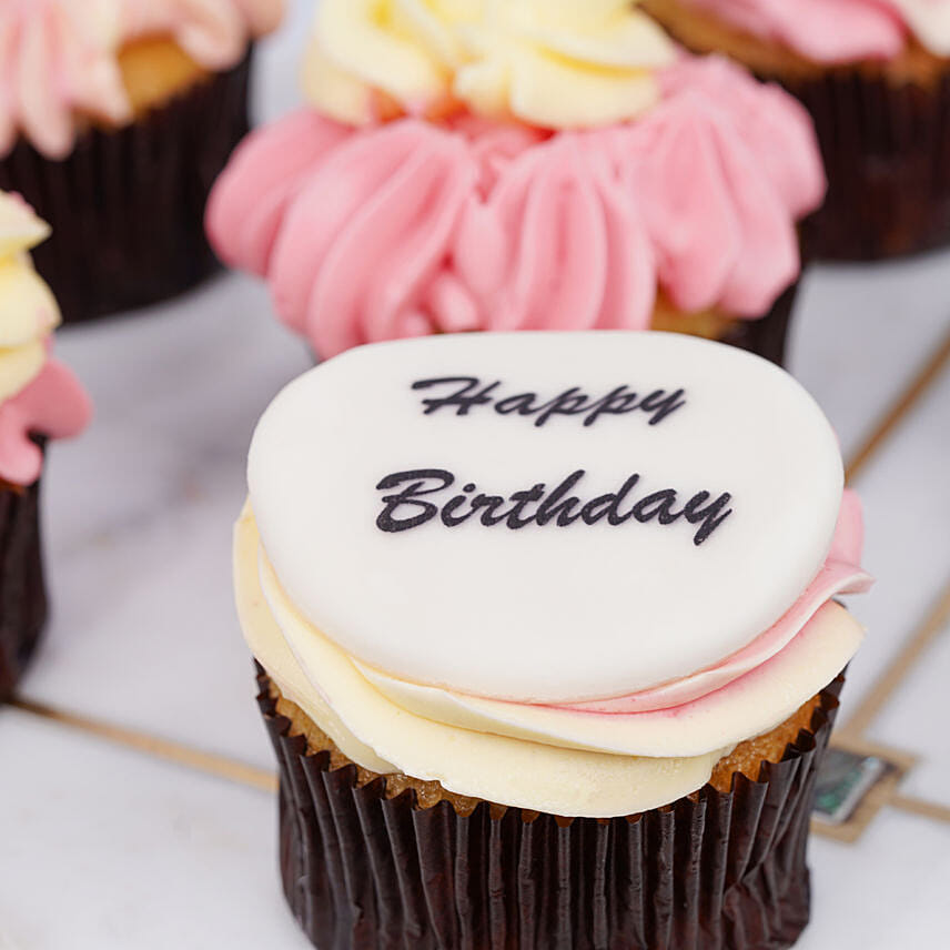 Birthday Roses with Yummy Cupcakes