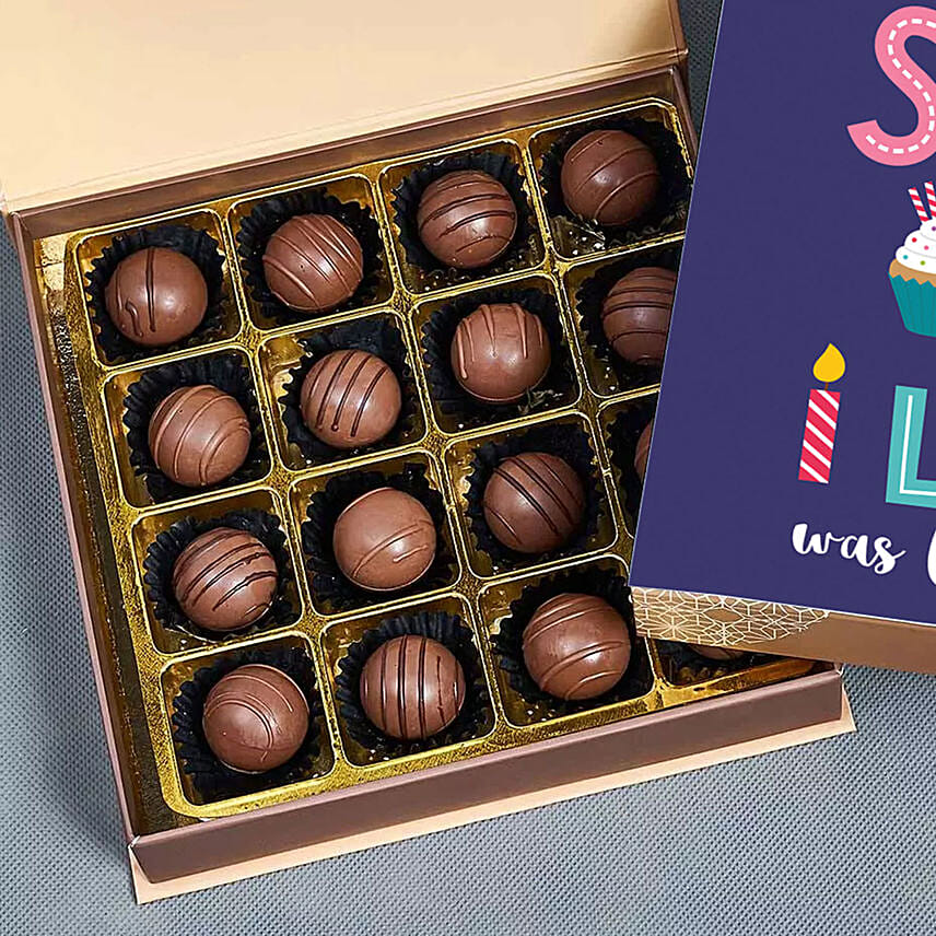 Birthday Wishes Chocolate Truffles