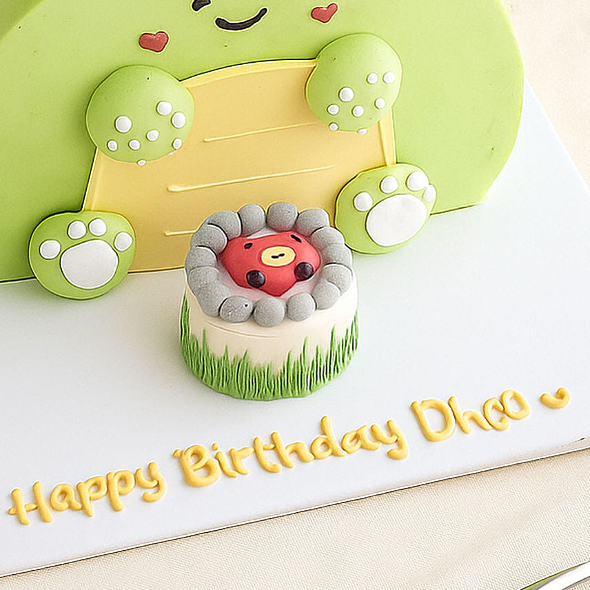 Birthday Wishes Dino Fudge Cake 1 KG Flavor