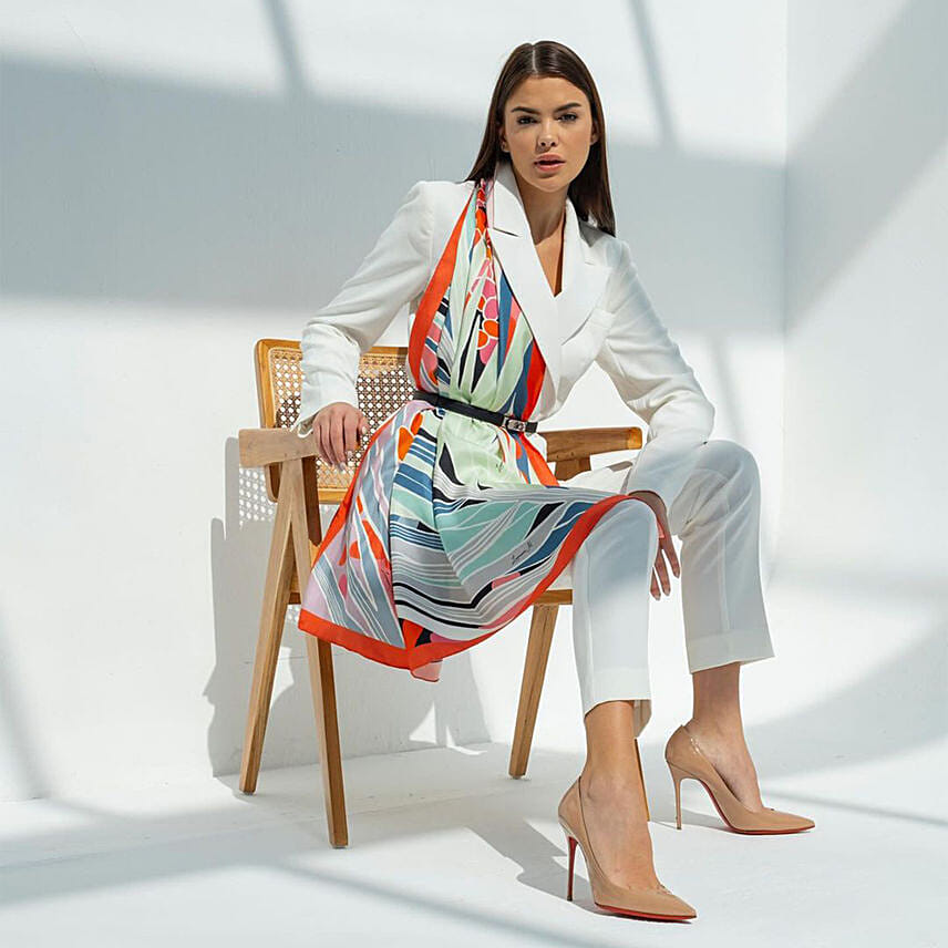 Blooms of The Palm Scarf By Lumena Maison