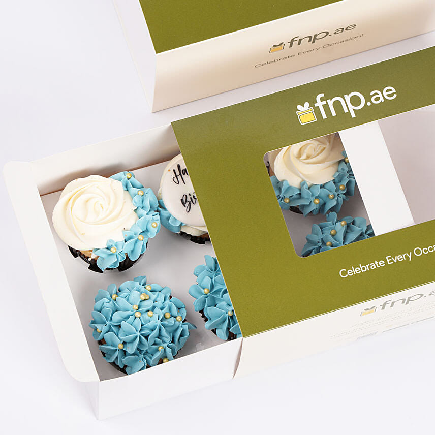 Blossoms of Celebration Vanilla Cupcake