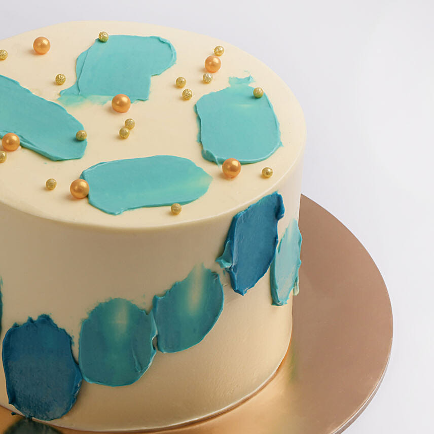 Blue Accents Marble Cake One Kg