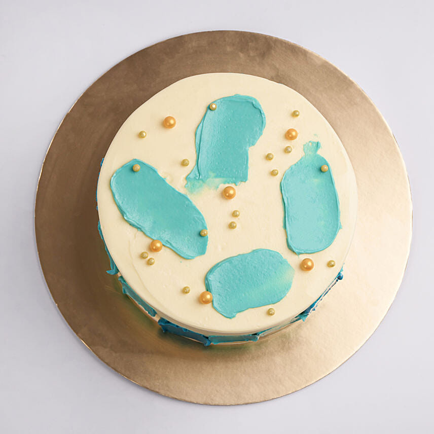 Blue Accents Marble Cake One Kg