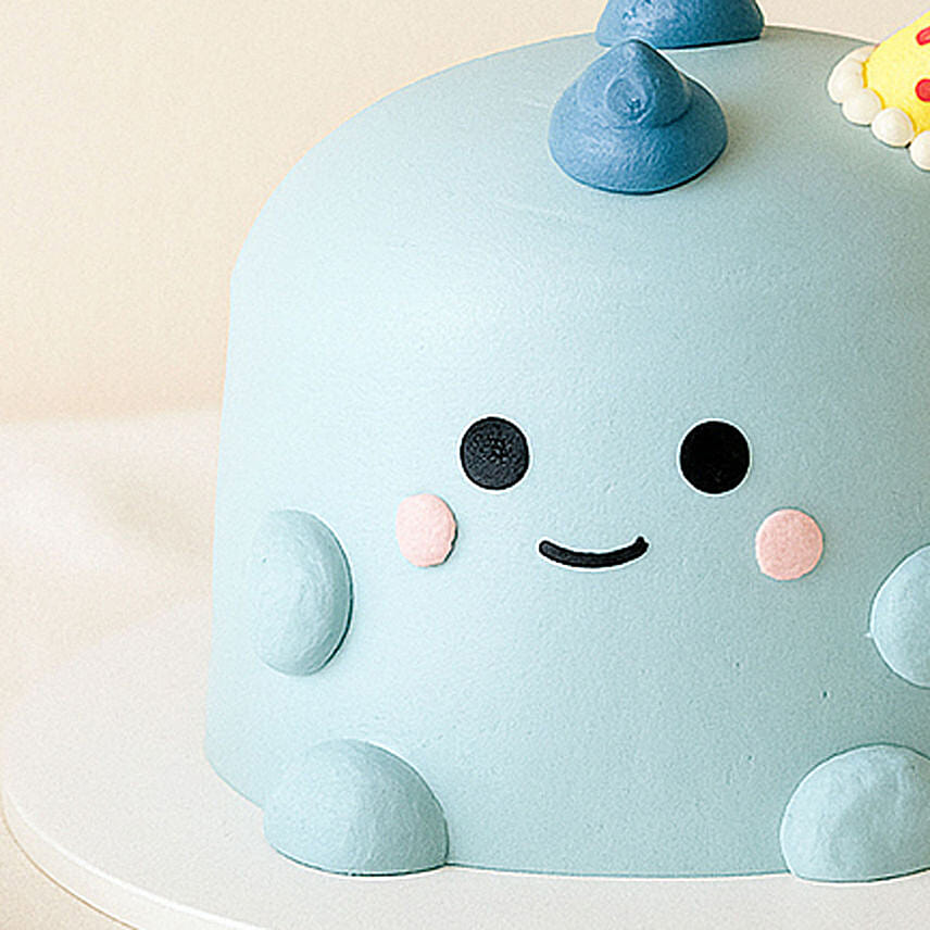 Blue Dino Celebration Fudge Cake 2 KG