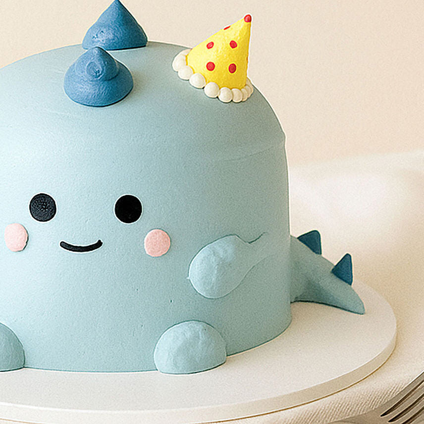 Blue Dino Celebration Fudge Cake 2 KG