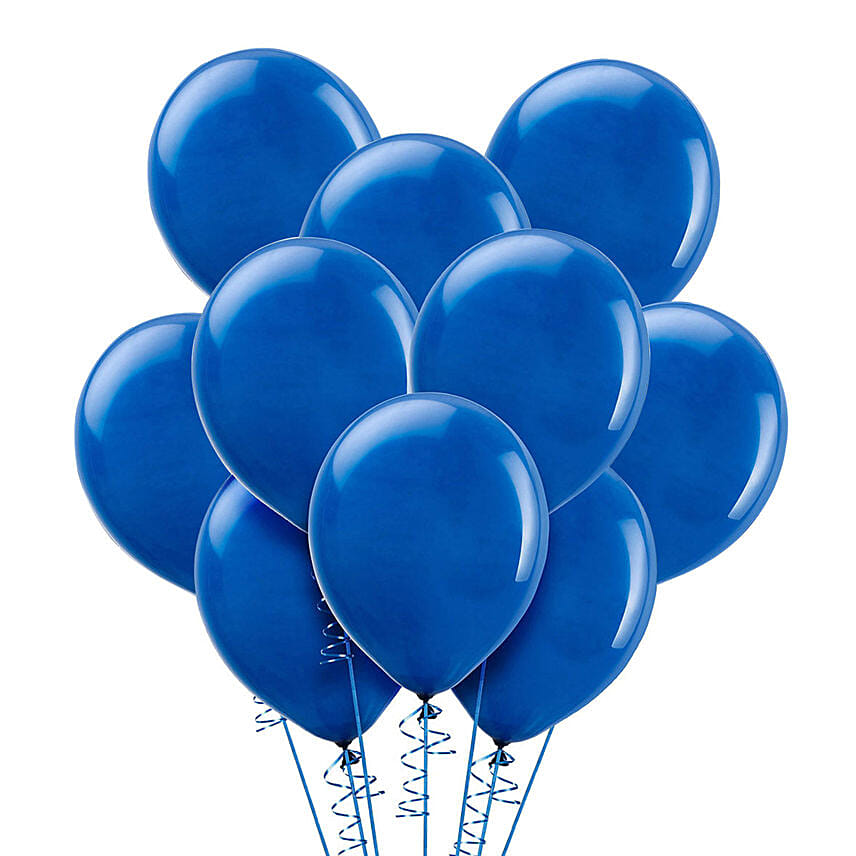 Blue Helium Balloons