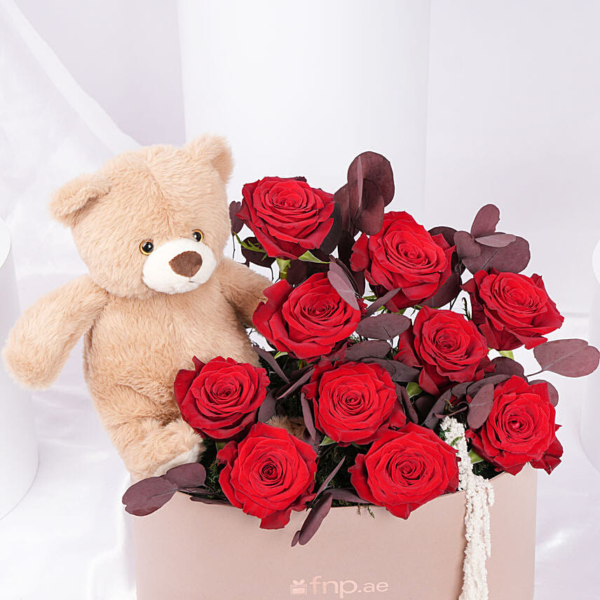 Blush Cuddles Roses Arrangement