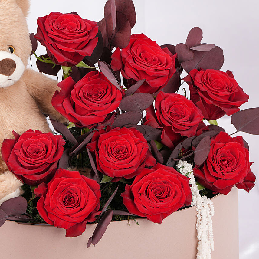 Blush Cuddles Roses Arrangement