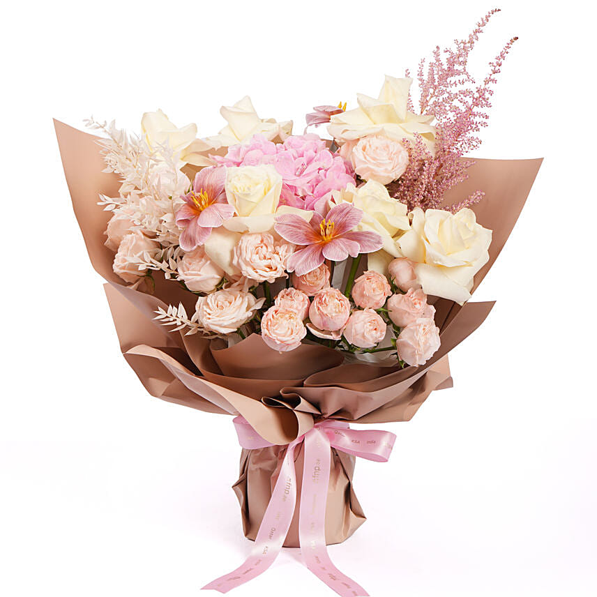 Blush N Ivory Elegance Bouquet